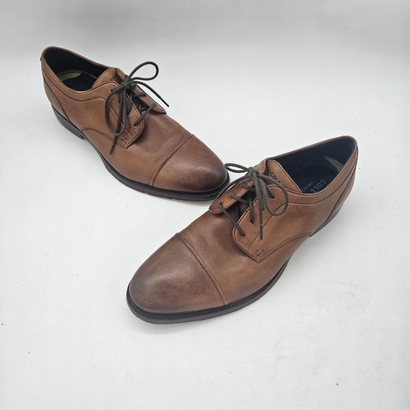 Cole Haan Carnegie Cap Toe Oxford Shoes Men’s Size 9.5 British Tan